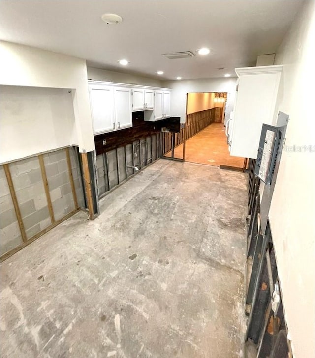 view of basement