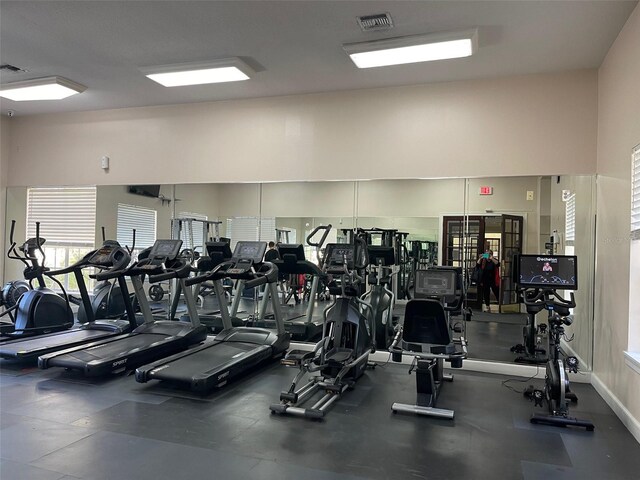 view of gym