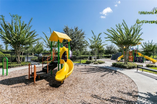 view of jungle gym