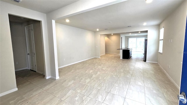 view of unfurnished living room