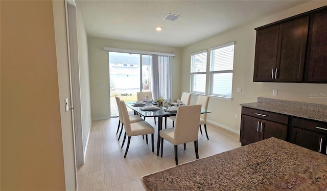 view of dining room