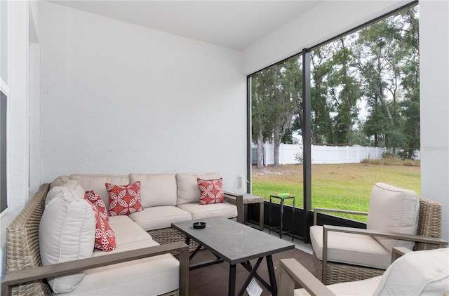 view of sunroom / solarium