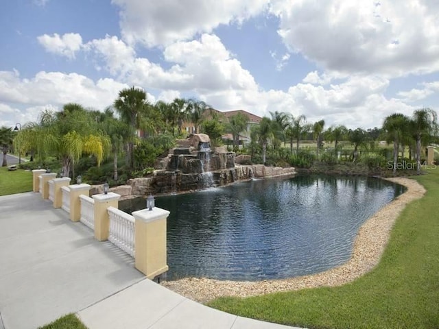 view of water feature