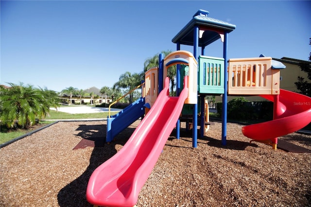 view of jungle gym