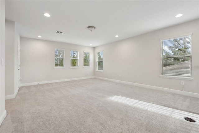 carpeted empty room with plenty of natural light