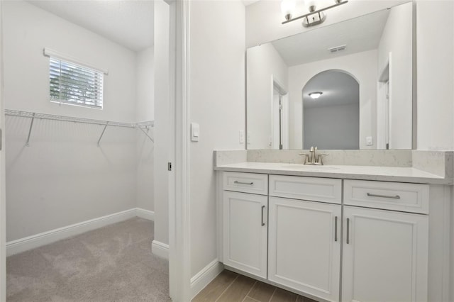 bathroom with vanity