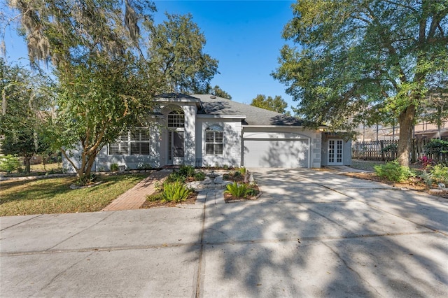 view of front of house featuring a garage