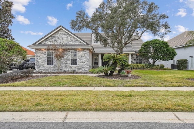 front of property with a front yard