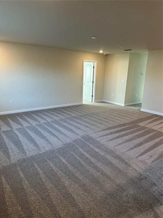 view of carpeted empty room