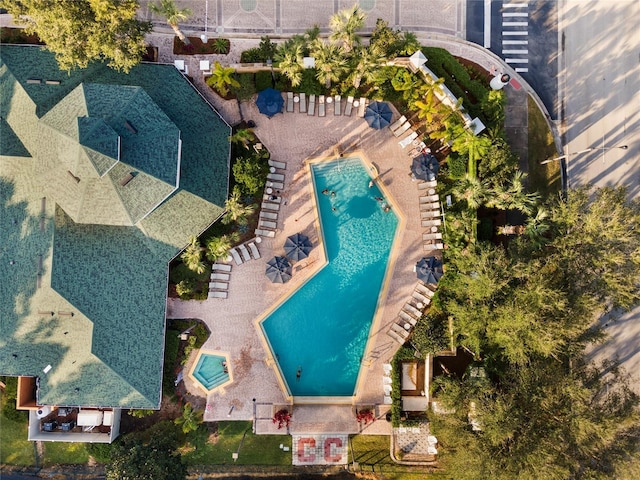 birds eye view of property