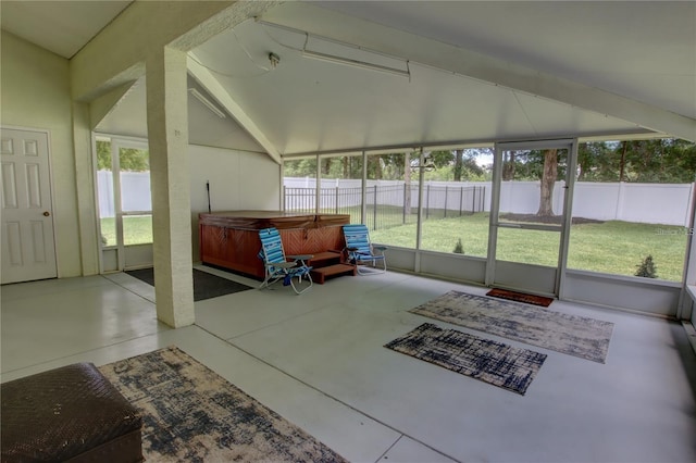 sunroom / solarium with a wealth of natural light