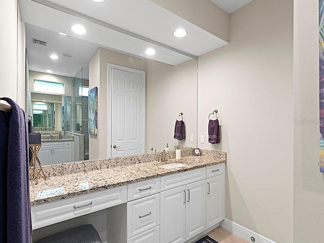 bathroom with vanity