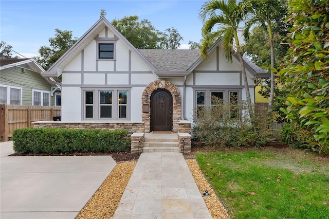 view of english style home