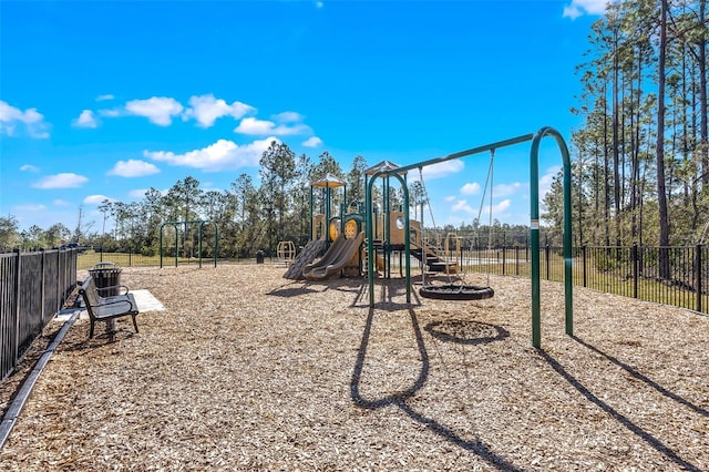 view of jungle gym