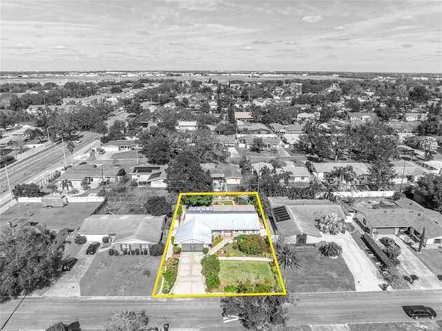 birds eye view of property featuring a residential view