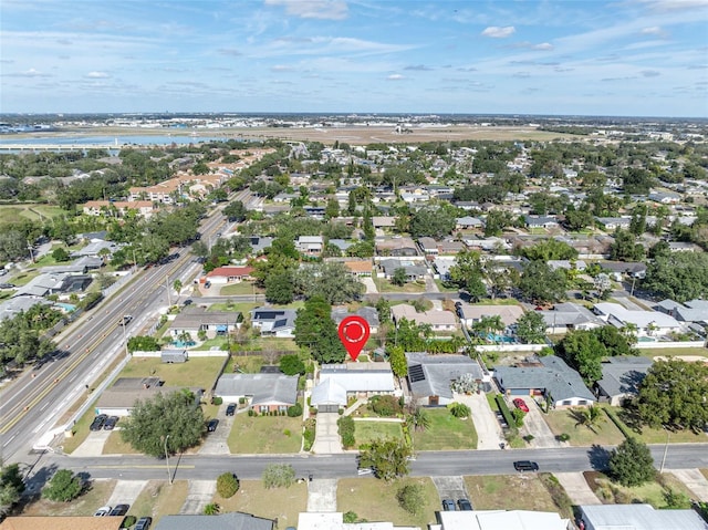 drone / aerial view featuring a residential view