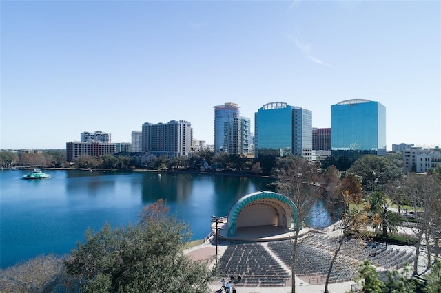 view of water feature