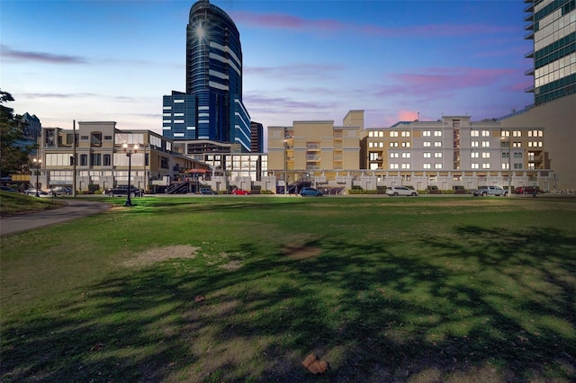 view of home's community featuring a yard