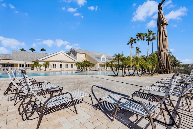 view of pool with a patio