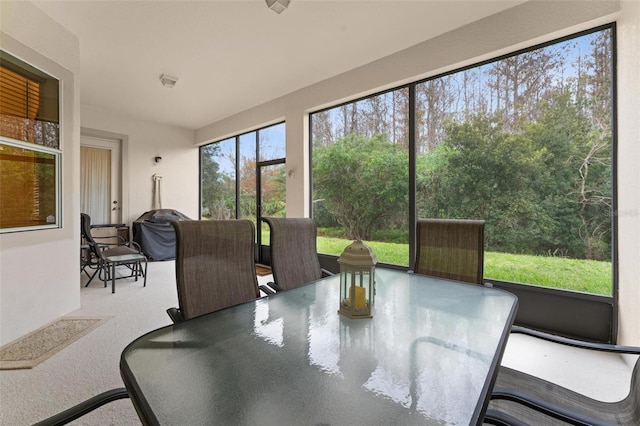 view of sunroom / solarium