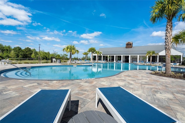 view of pool with a patio