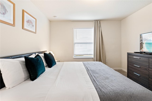 bedroom featuring carpet