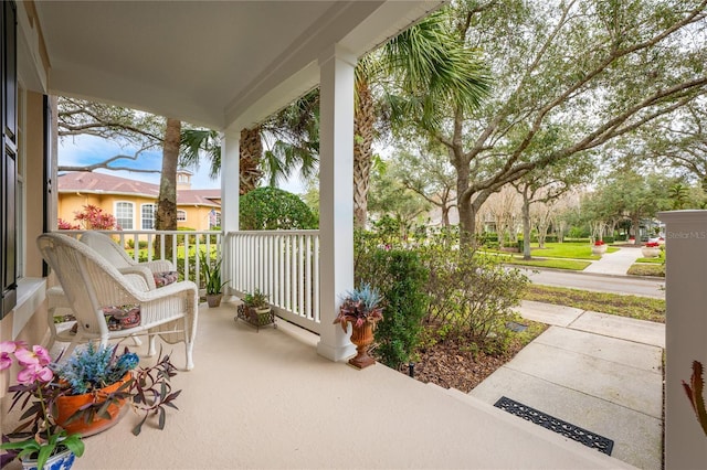 view of patio / terrace featuring a porch