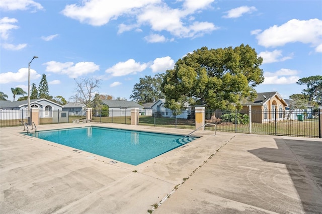 view of pool with a patio area