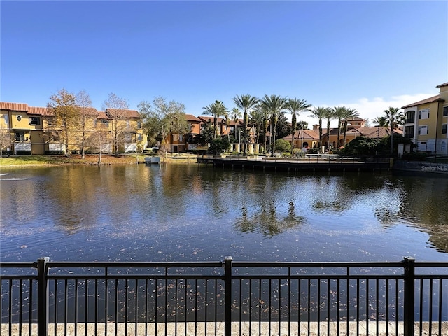 view of water feature