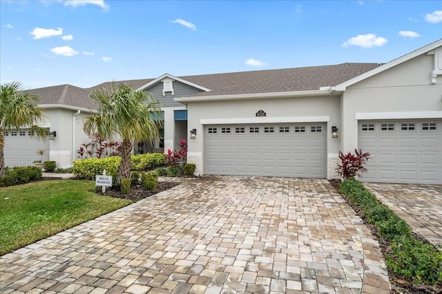 ranch-style house with a garage