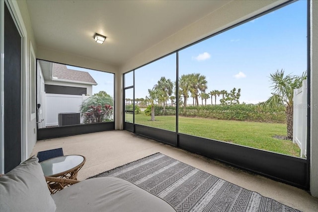 view of sunroom / solarium