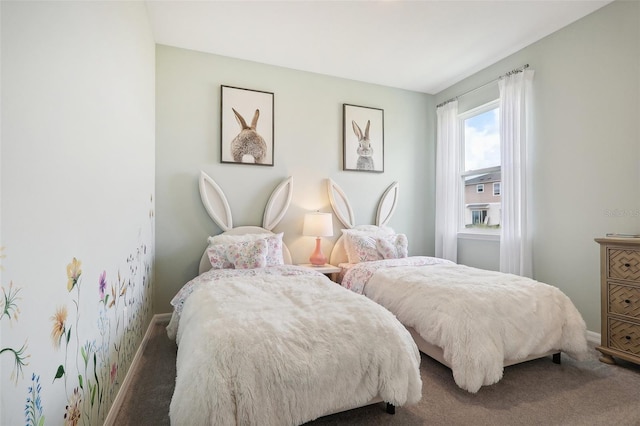 bedroom featuring carpet flooring