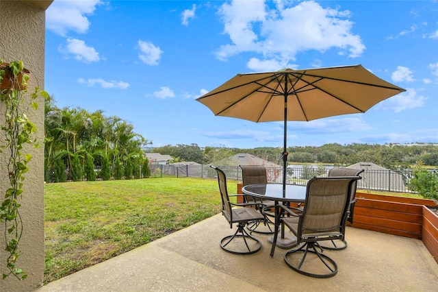 1416 Cabot Dr, Clermont, FL 34711 - view of patio / terrace featuring outdoor dining space and fence