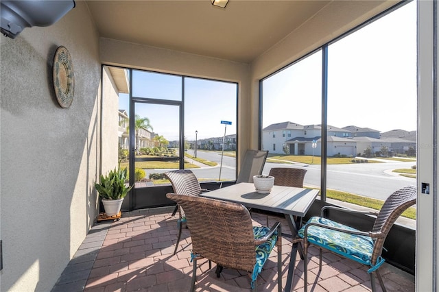 view of sunroom / solarium