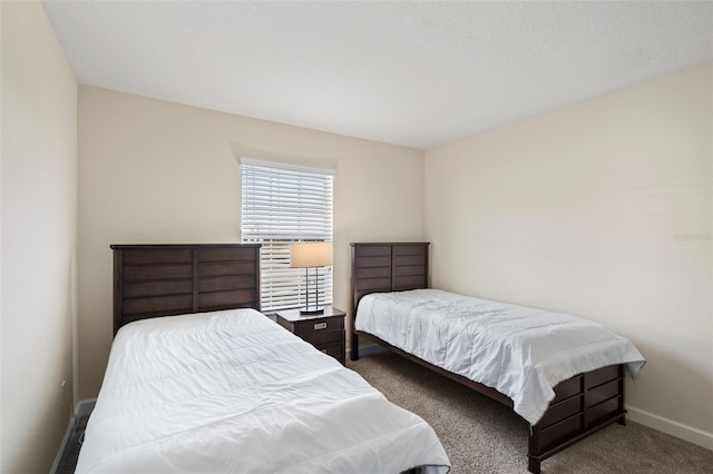 bedroom with carpet