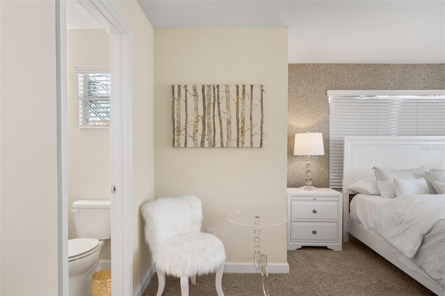 bedroom with carpet floors