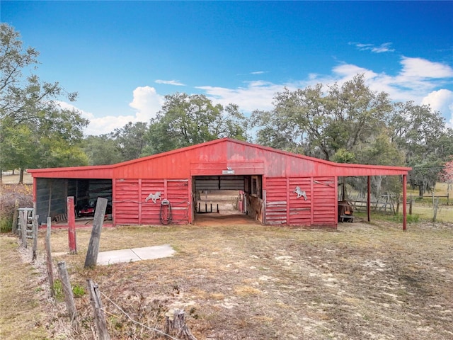 view of outbuilding