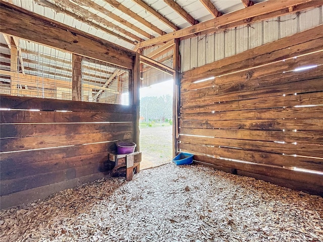 view of horse barn