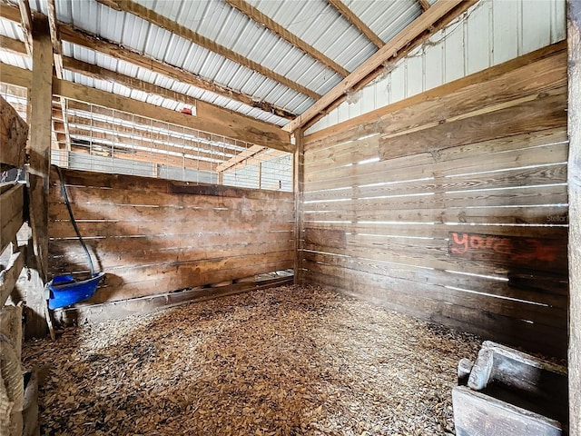 view of horse barn