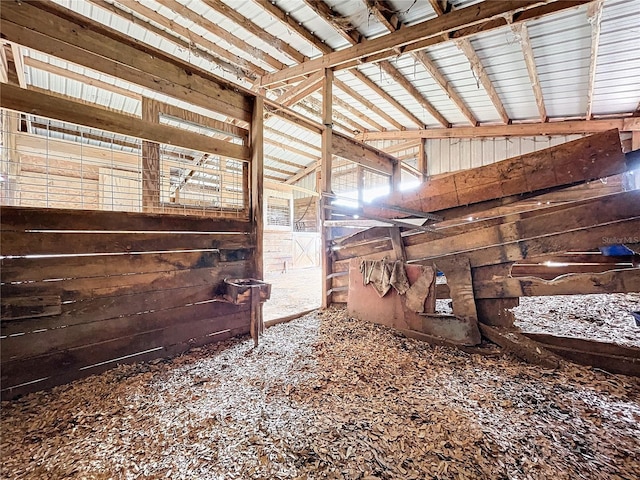 view of horse barn