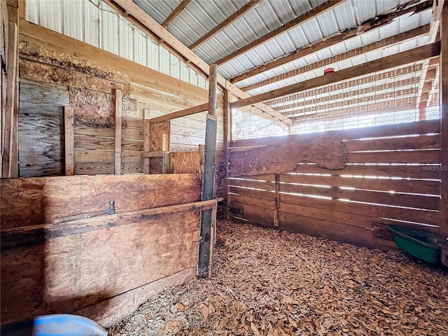 view of horse barn