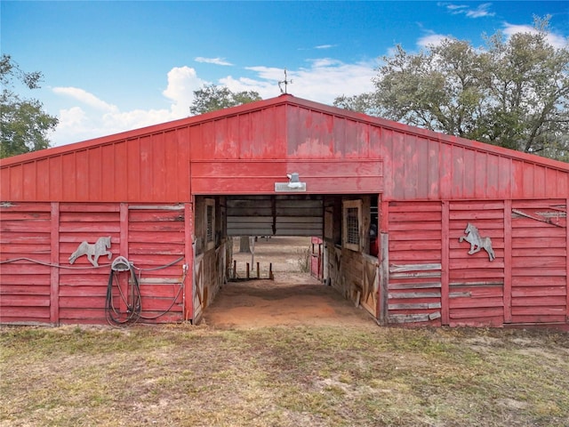 view of stable