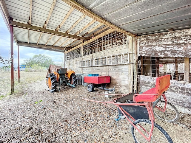 interior space featuring an outbuilding