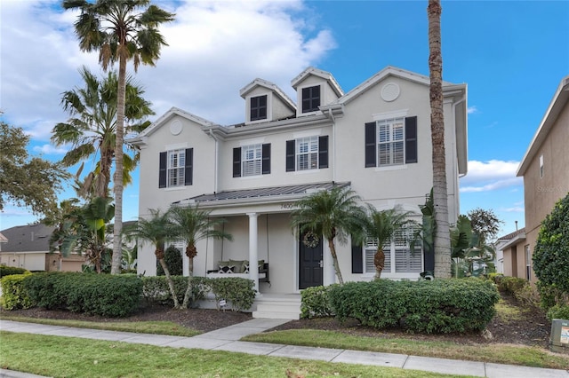 view of front of house with covered porch