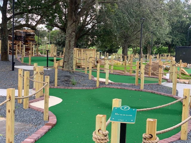 view of play area