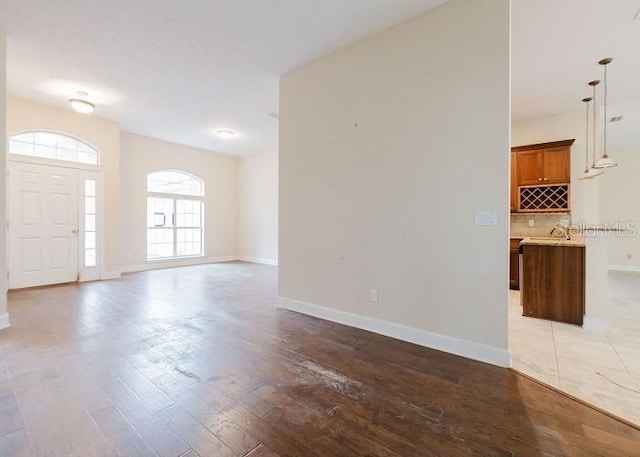 interior space featuring hardwood / wood-style floors