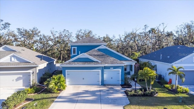 view of front of home featuring a front yard