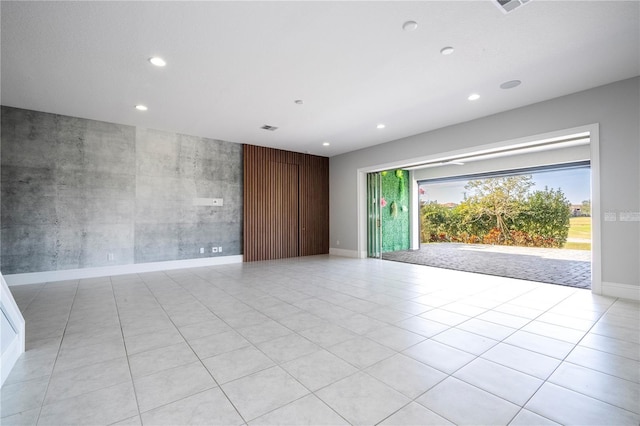 view of tiled spare room