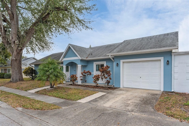 ranch-style house with a garage