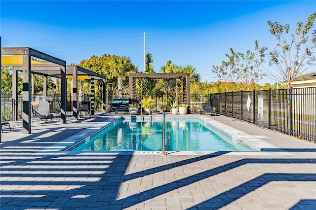 view of pool with a patio area